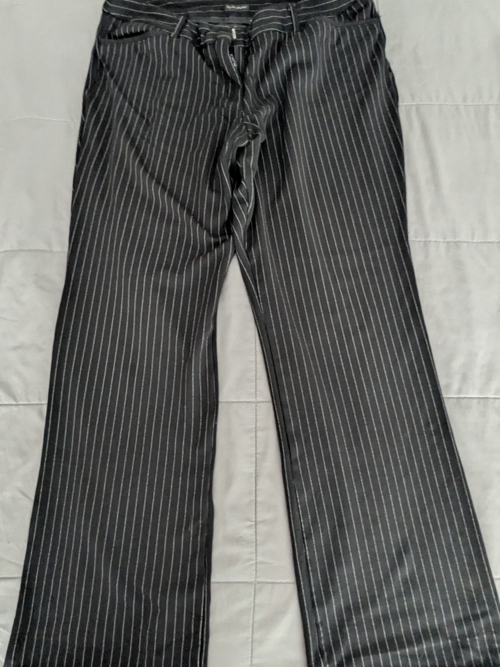Worthington Black Pinstripe Dress Pants